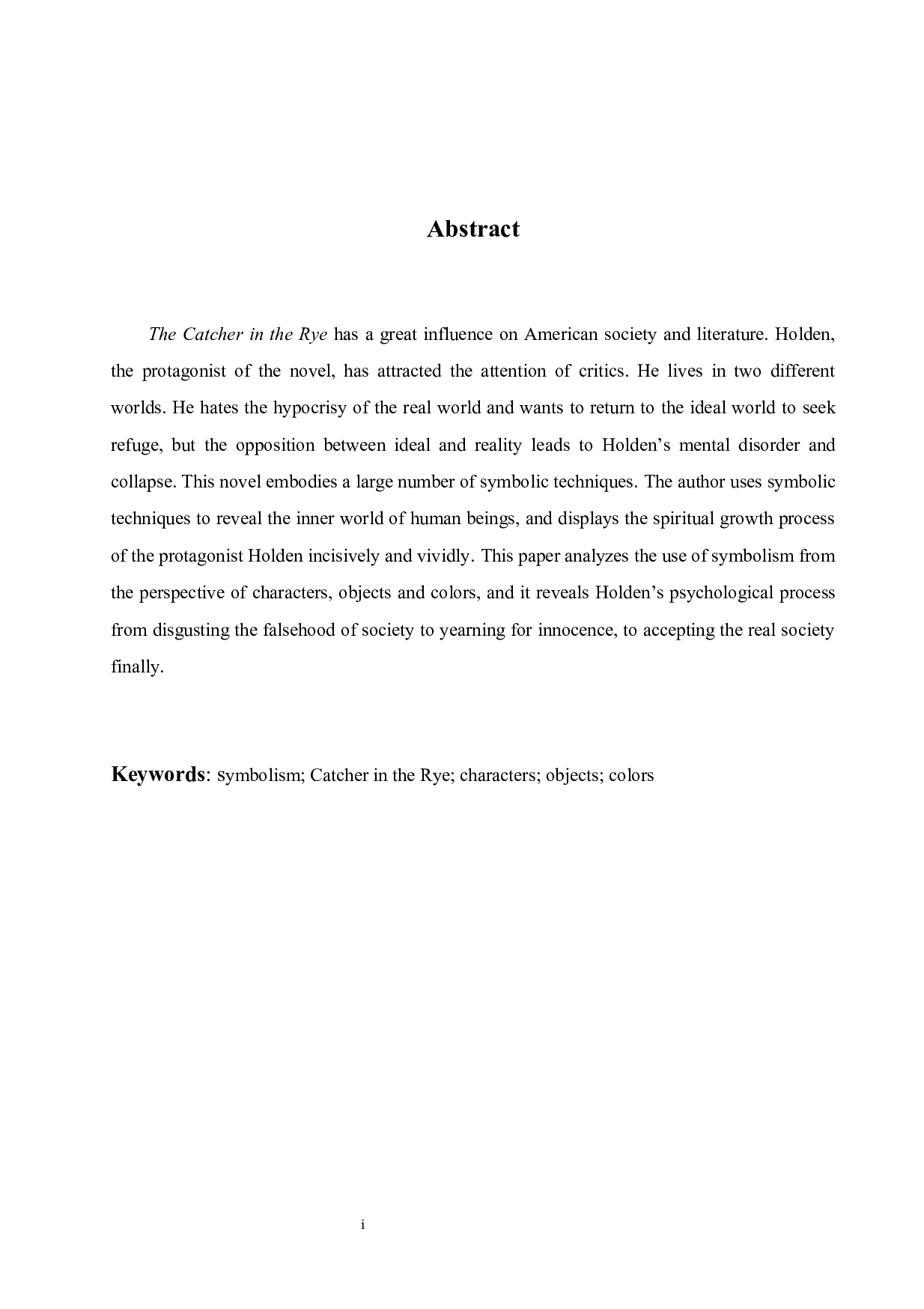 TheSymbolisminTheCatcherintheRye-5865字.docx 第2页