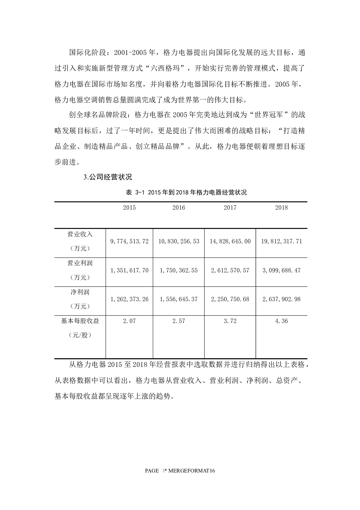 公司股权结构优化与公司治理分析&mdash;&mdash;以格力电器为例-9928字.docx 第10页