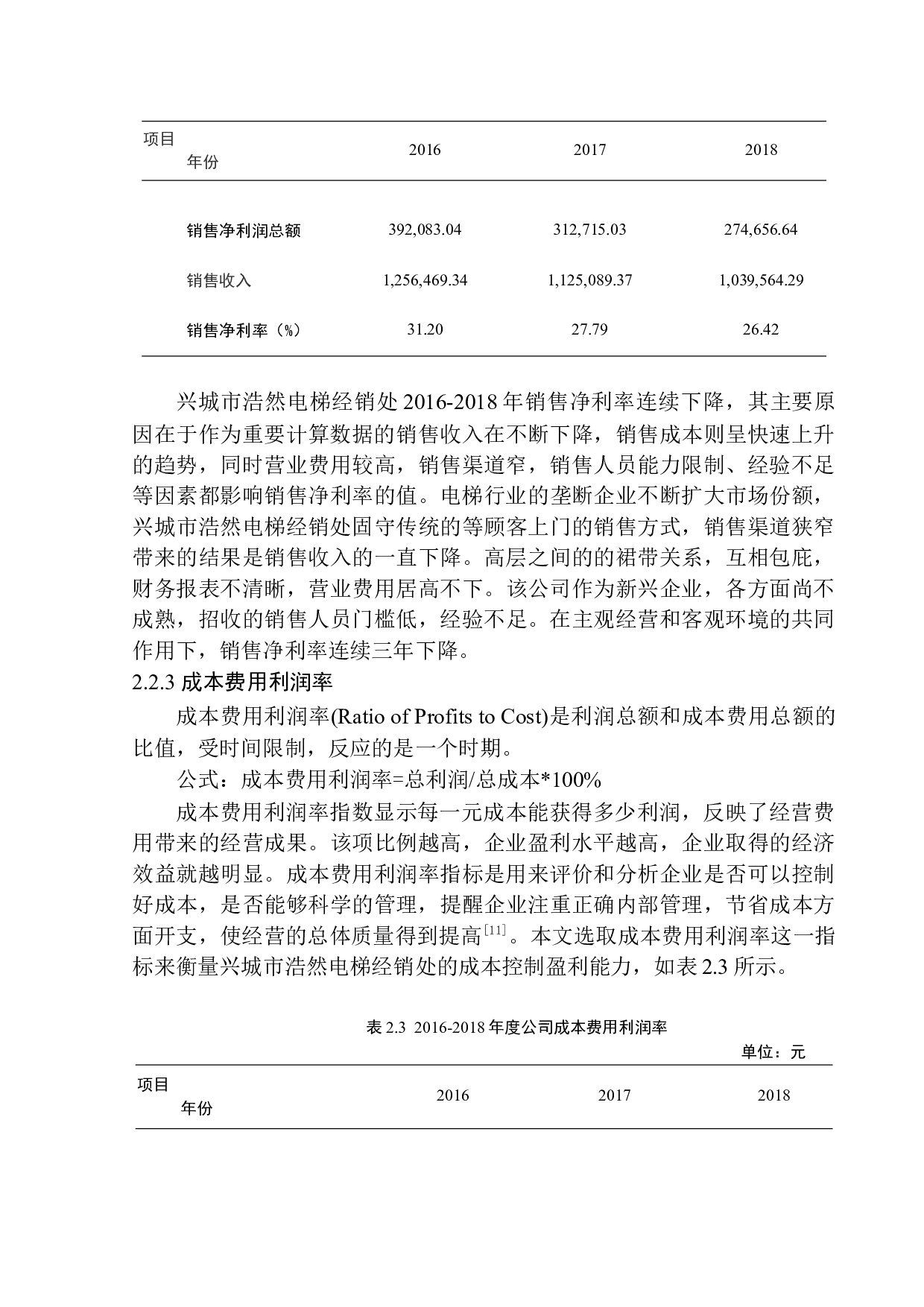 兴城市浩然电梯经销处盈利能力分析-11838字.docx 第10页