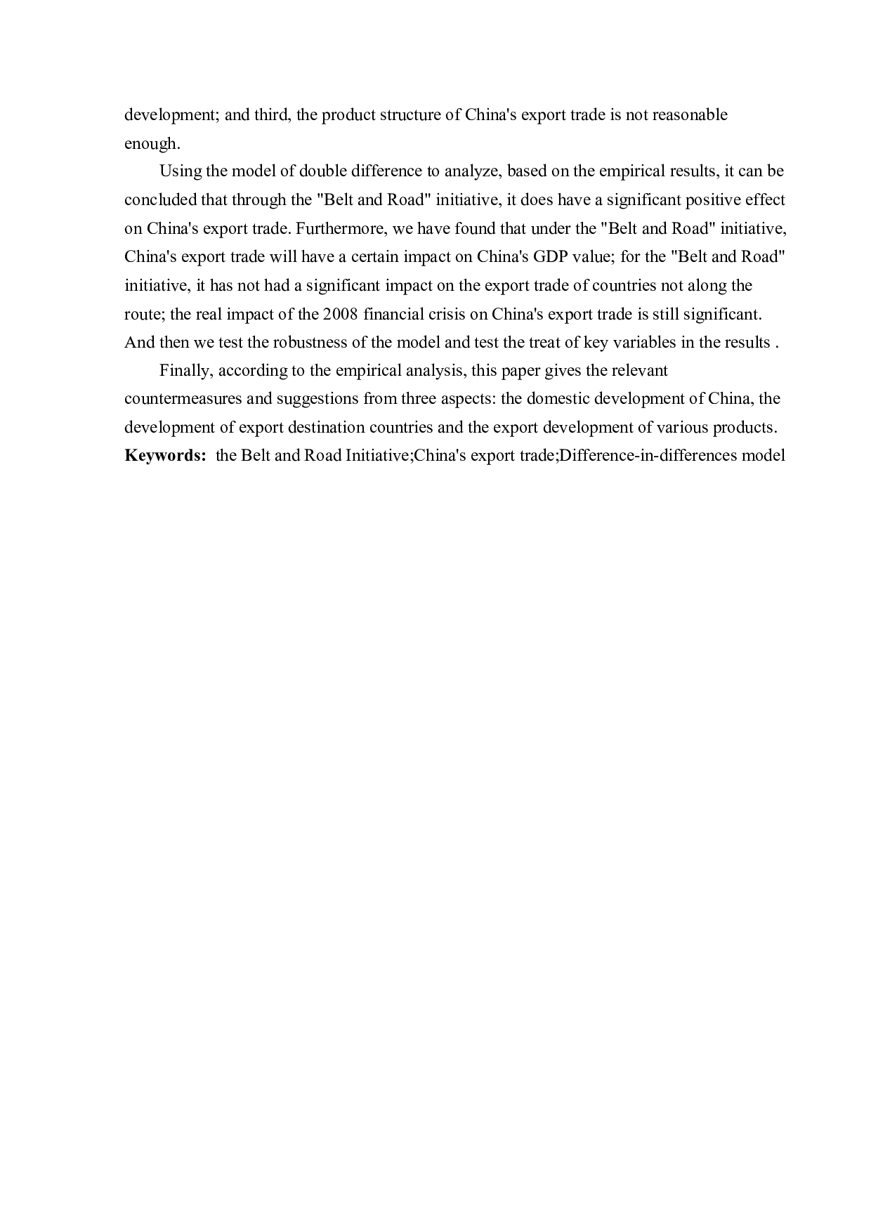 一带一路&rdquo;倡议下中国出口贸易现状与对策-22767字.docx 第3页