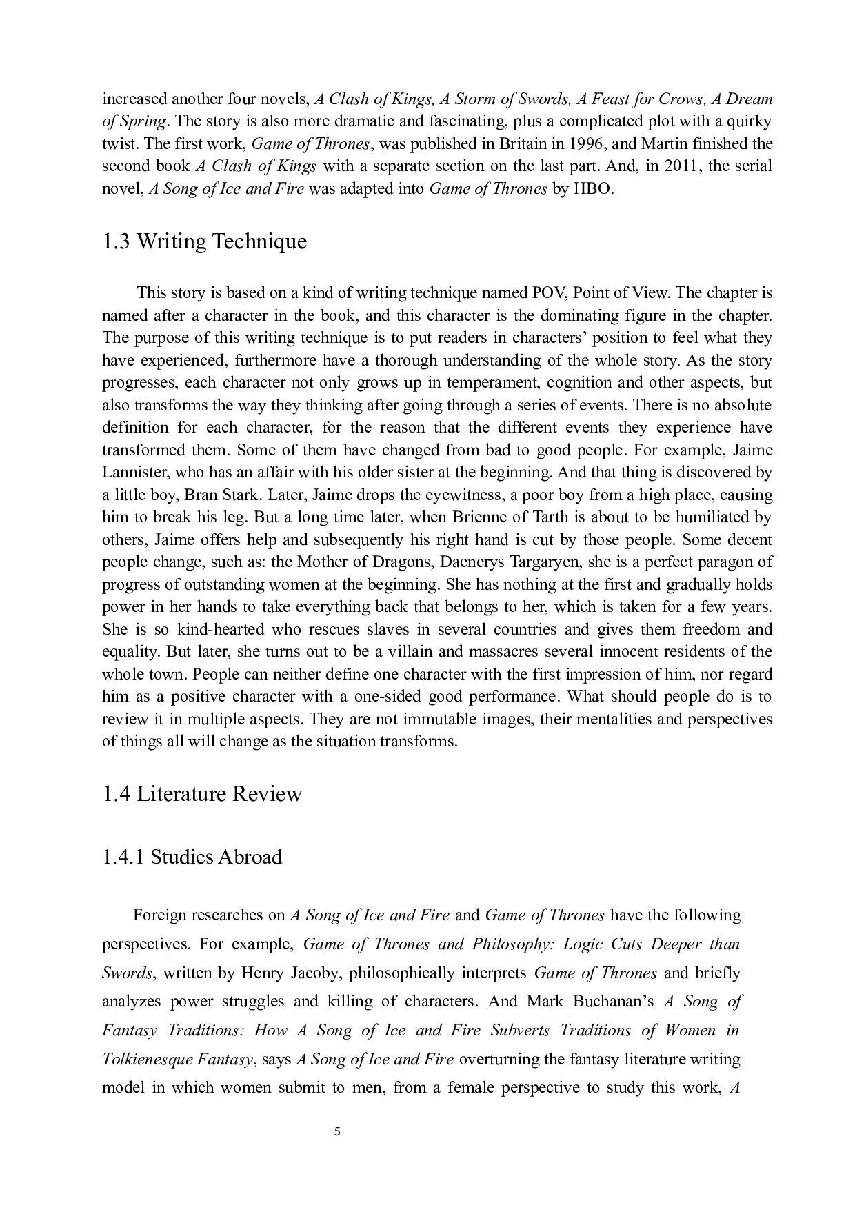 《权力的游戏》中女性形象的崛起&mdash;&mdash;以艾莉亚&middot;史塔克为例-5750字.docx 第5页