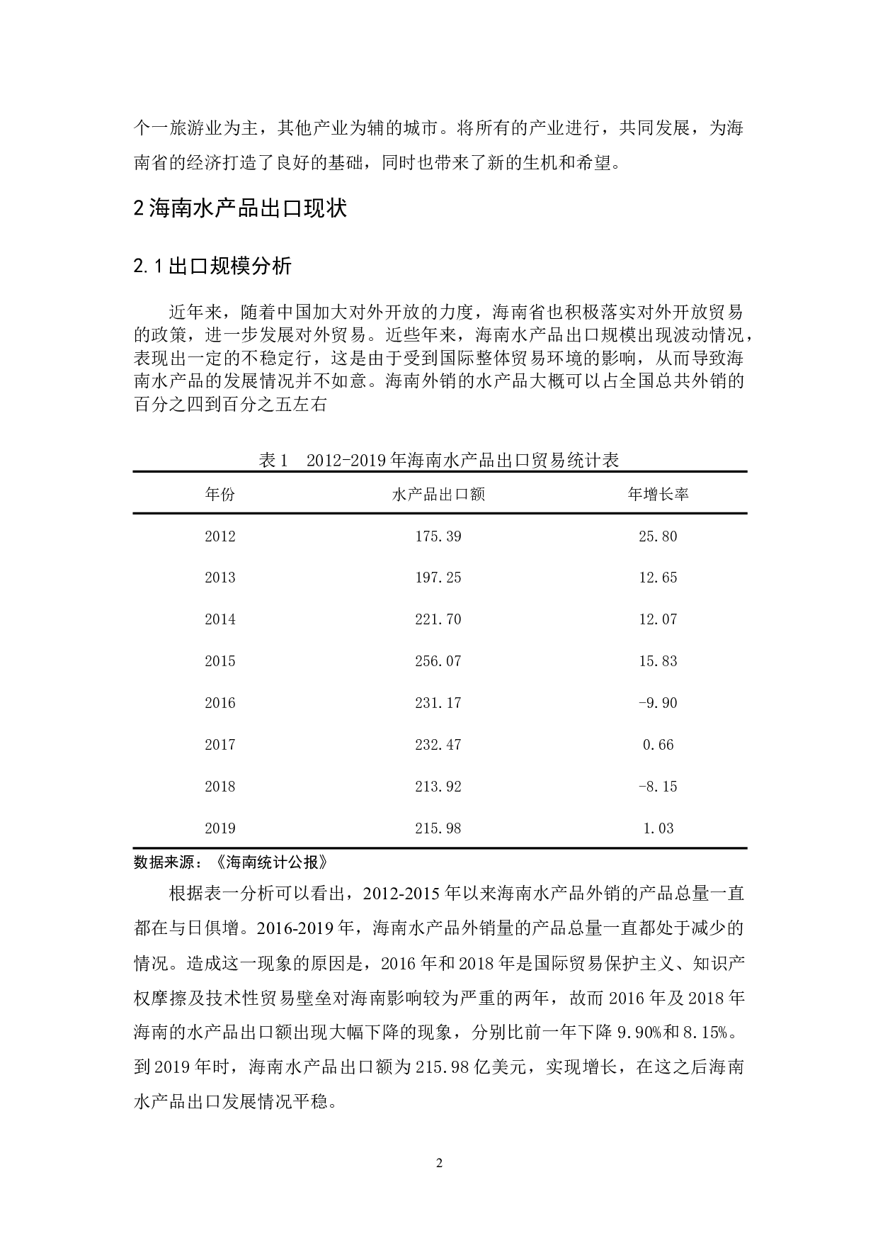 一带一路背景下海南水产品出口发展对策分析&rdquo;.doc-8620字.docx 第5页