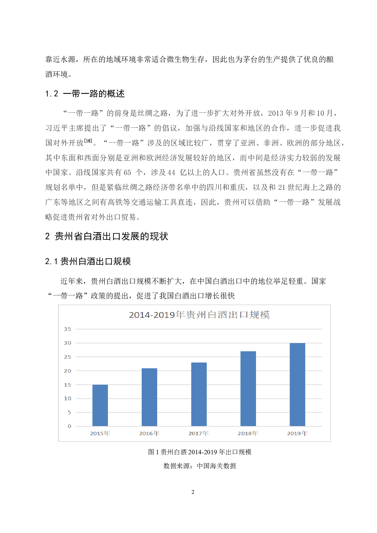 一带一路背景下贵州白酒出口发展对策研究.doc-8324字.docx 第5页