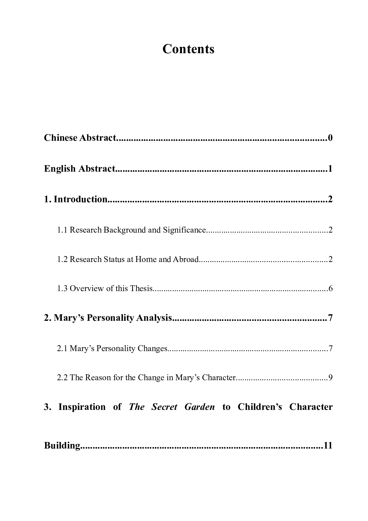 《秘密花园》女主人公玛丽人物性格浅析-6915字.docx 第1页