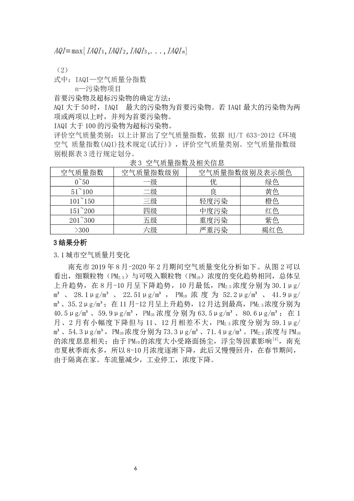 南充市2020年春节前后三区空气质量分析-7707字.docx 第6页
