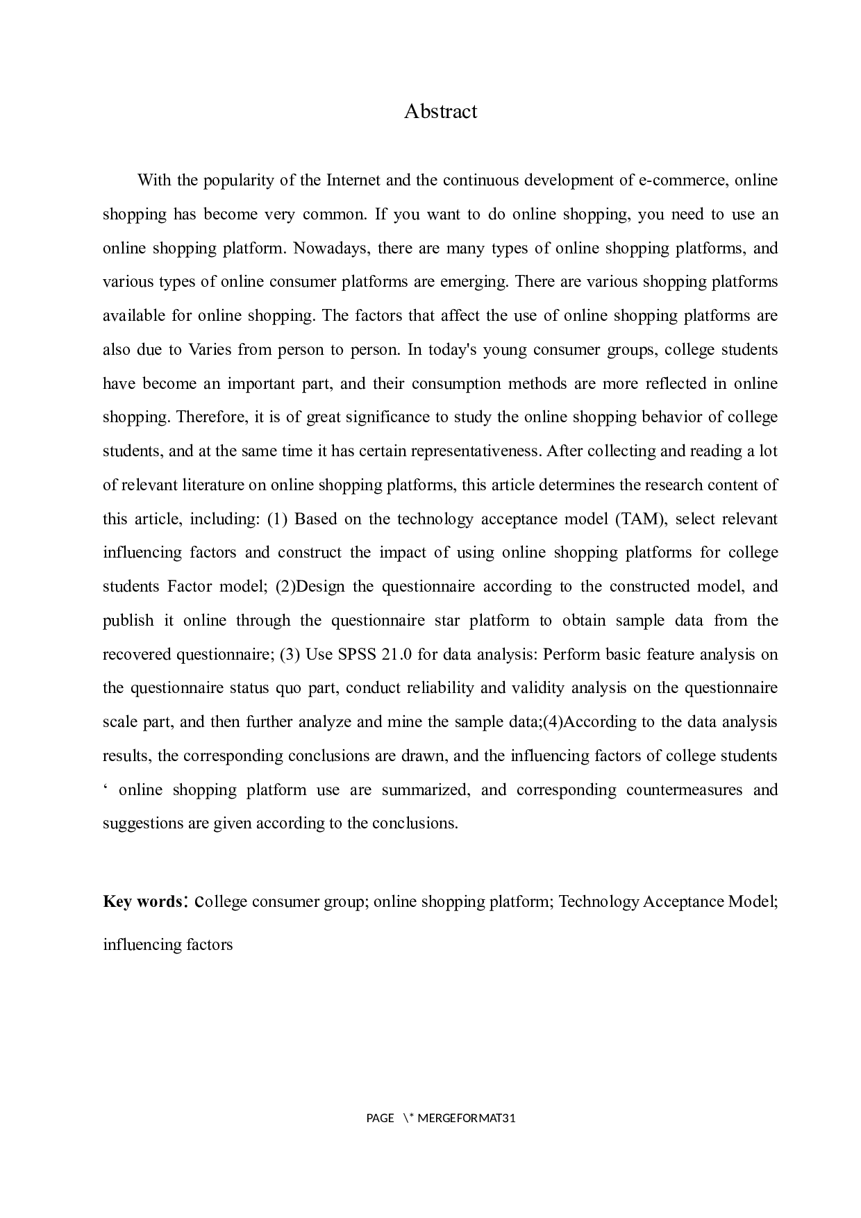 基于TAM的大学生网络购物平台使用影响因素分析-16698字.docx 第2页