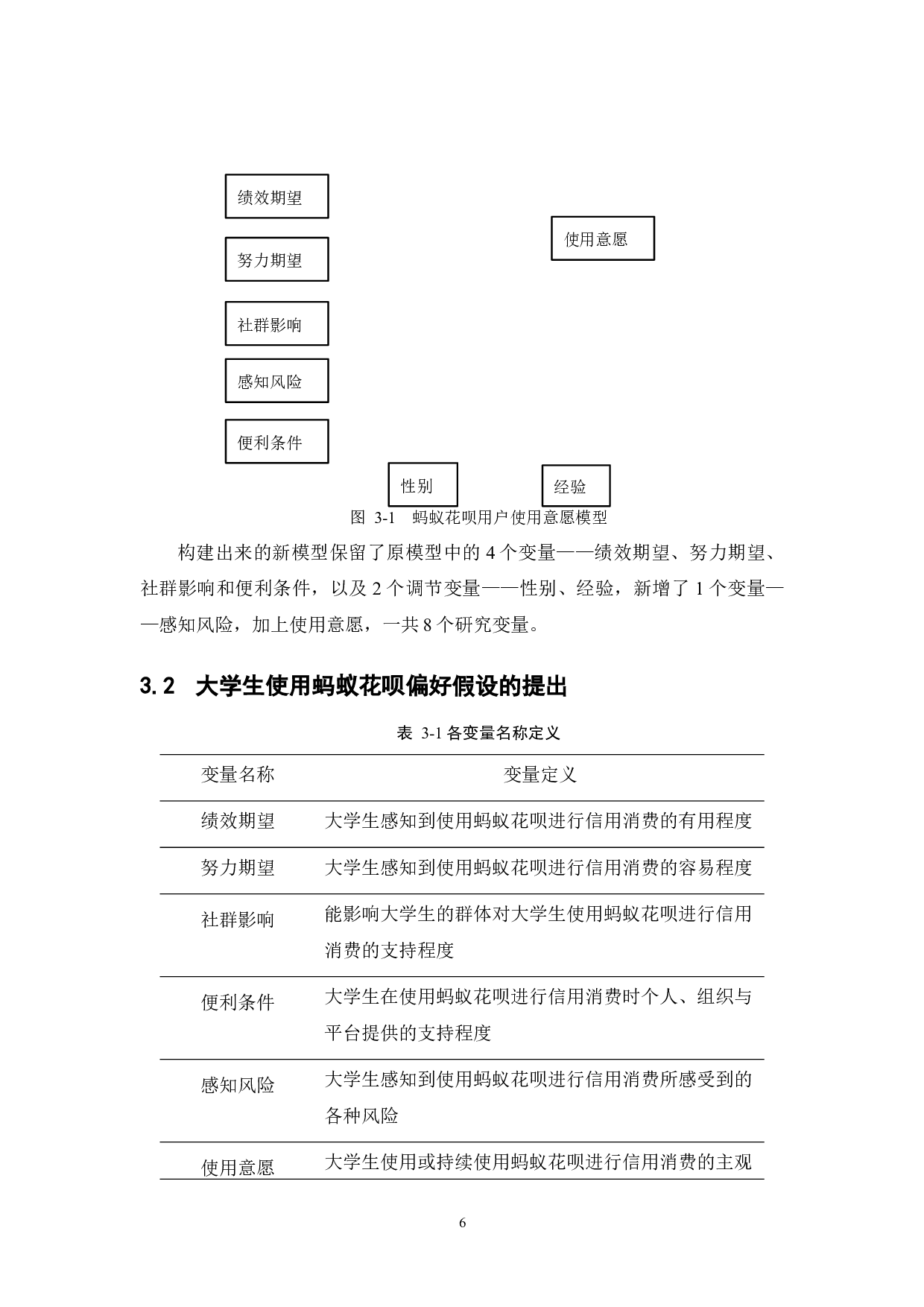 基于UTAUT模型的大学生使用蚂蚁花呗偏好研究-12914字.docx 第10页