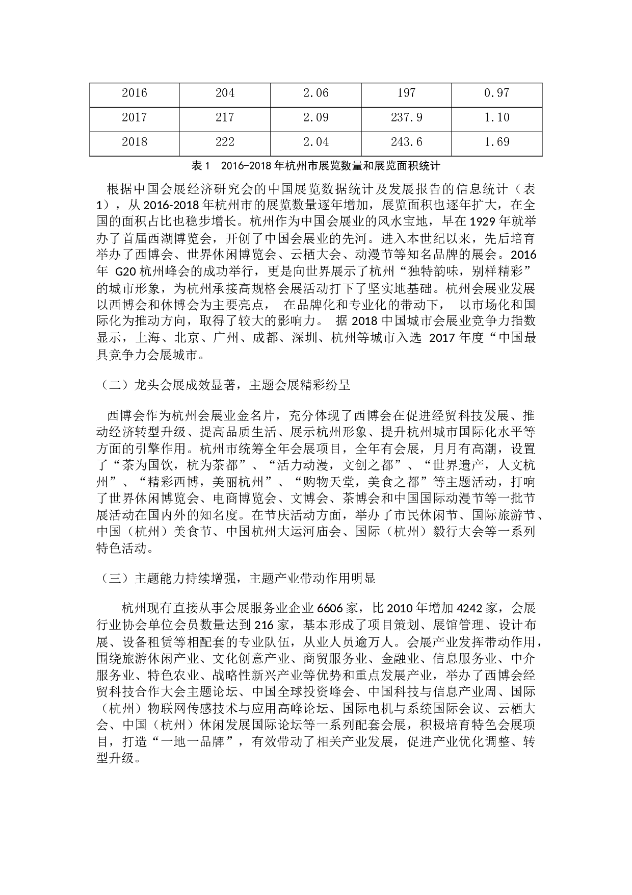 杭州市会展业对城市发展的影响研究-7181字.docx 第4页