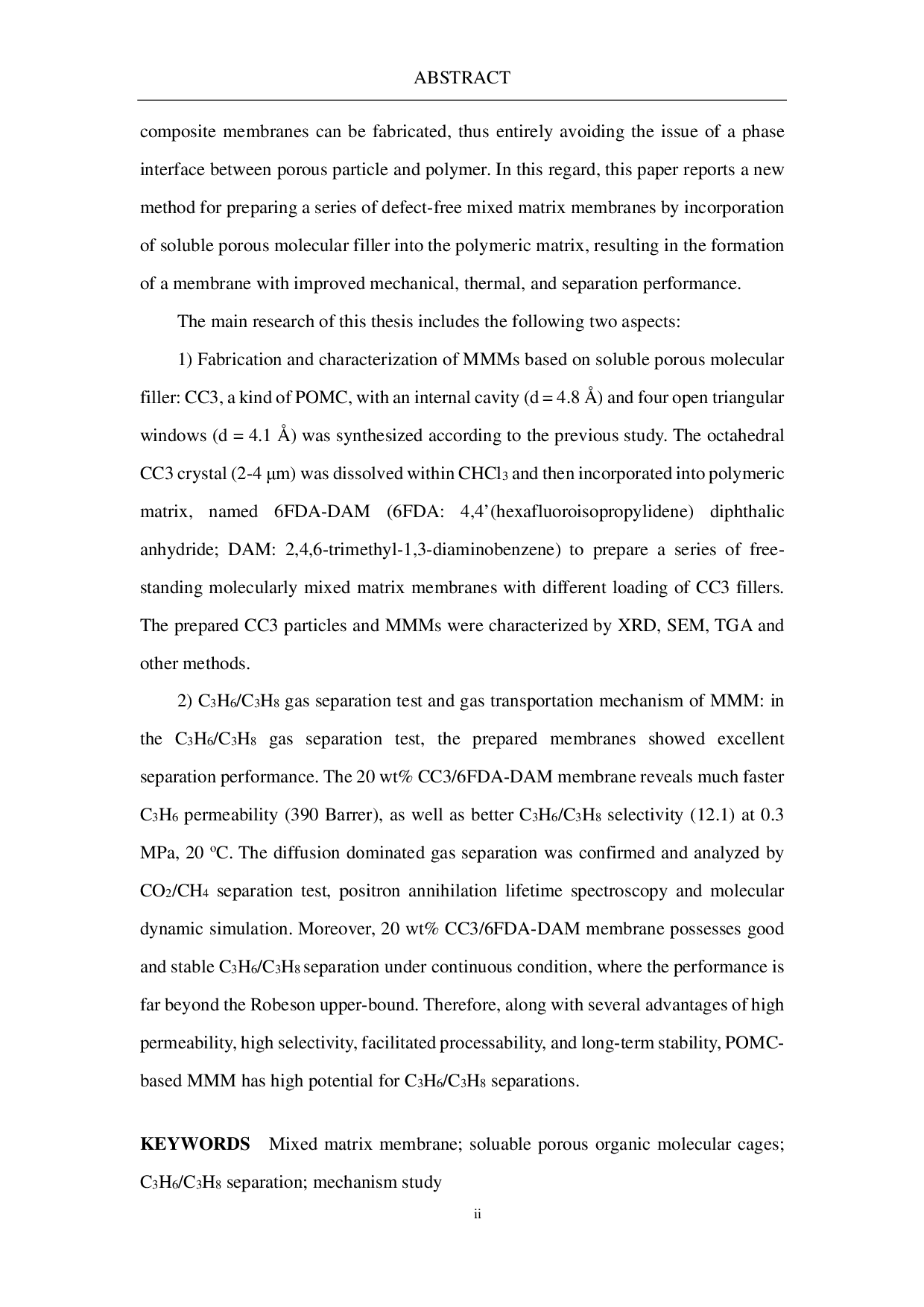 基于可溶性分子孔填料混合基质膜的制备及C3H6C3H8分离研究-8170字.pdf 第4页