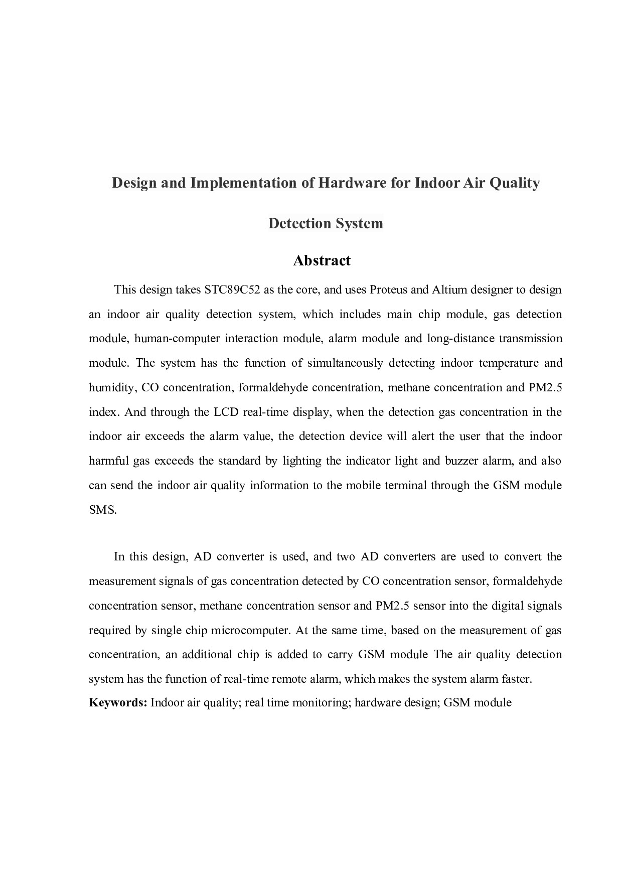 室内空气质量检测系统硬件的设计与实现-14533字.docx 第2页
