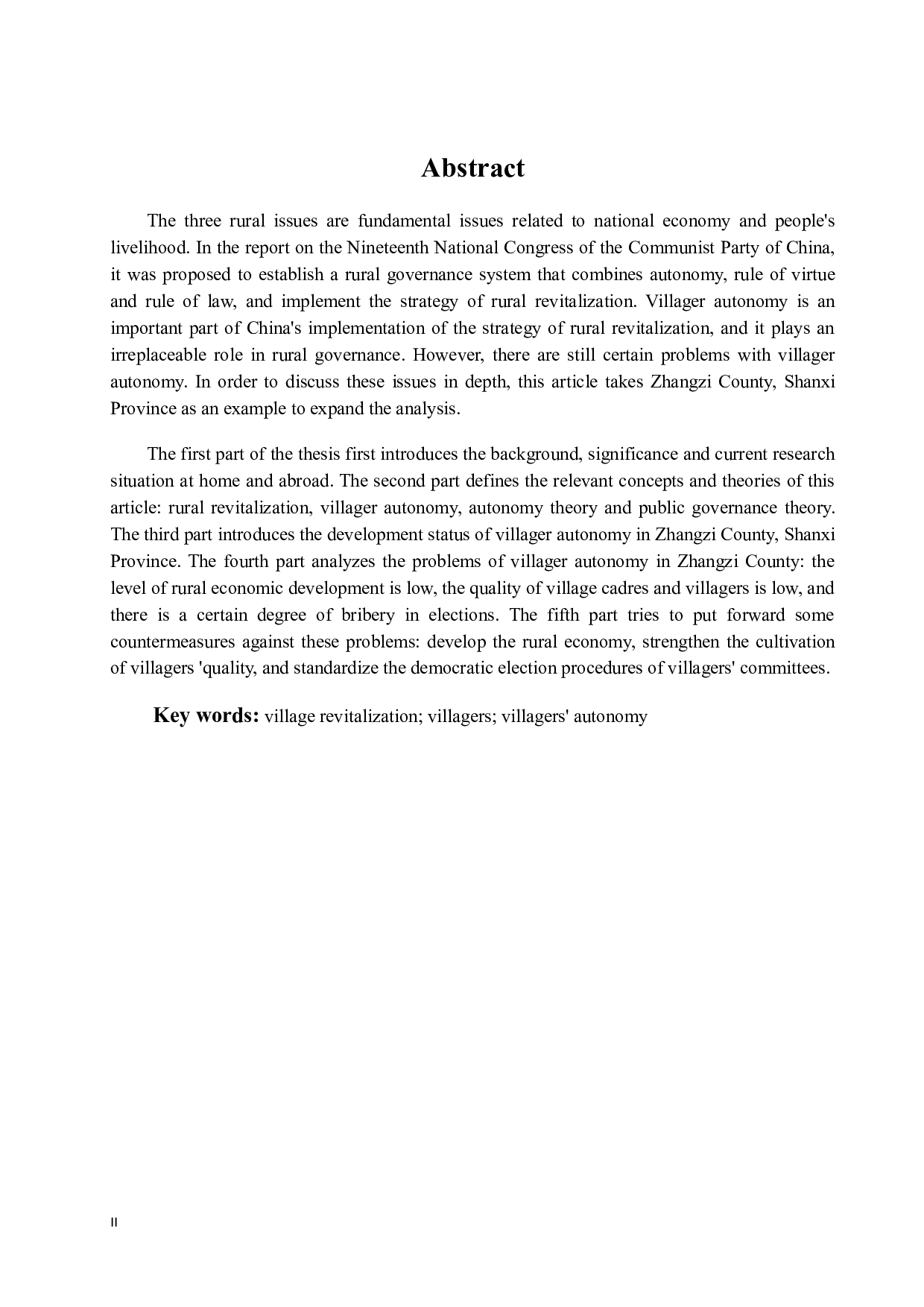 论乡村振兴背景下村民自治存的问题&mdash;&mdash;以山西省长子县为例-15290字.docx 第3页