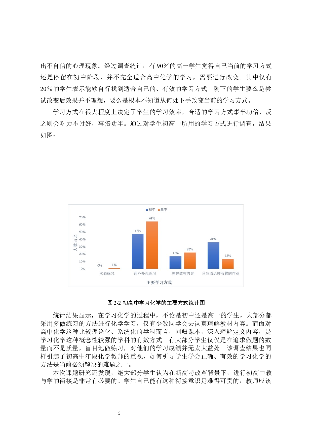 新高考改革背景下初高中化学教与学衔接探究-10410字.docx 第8页