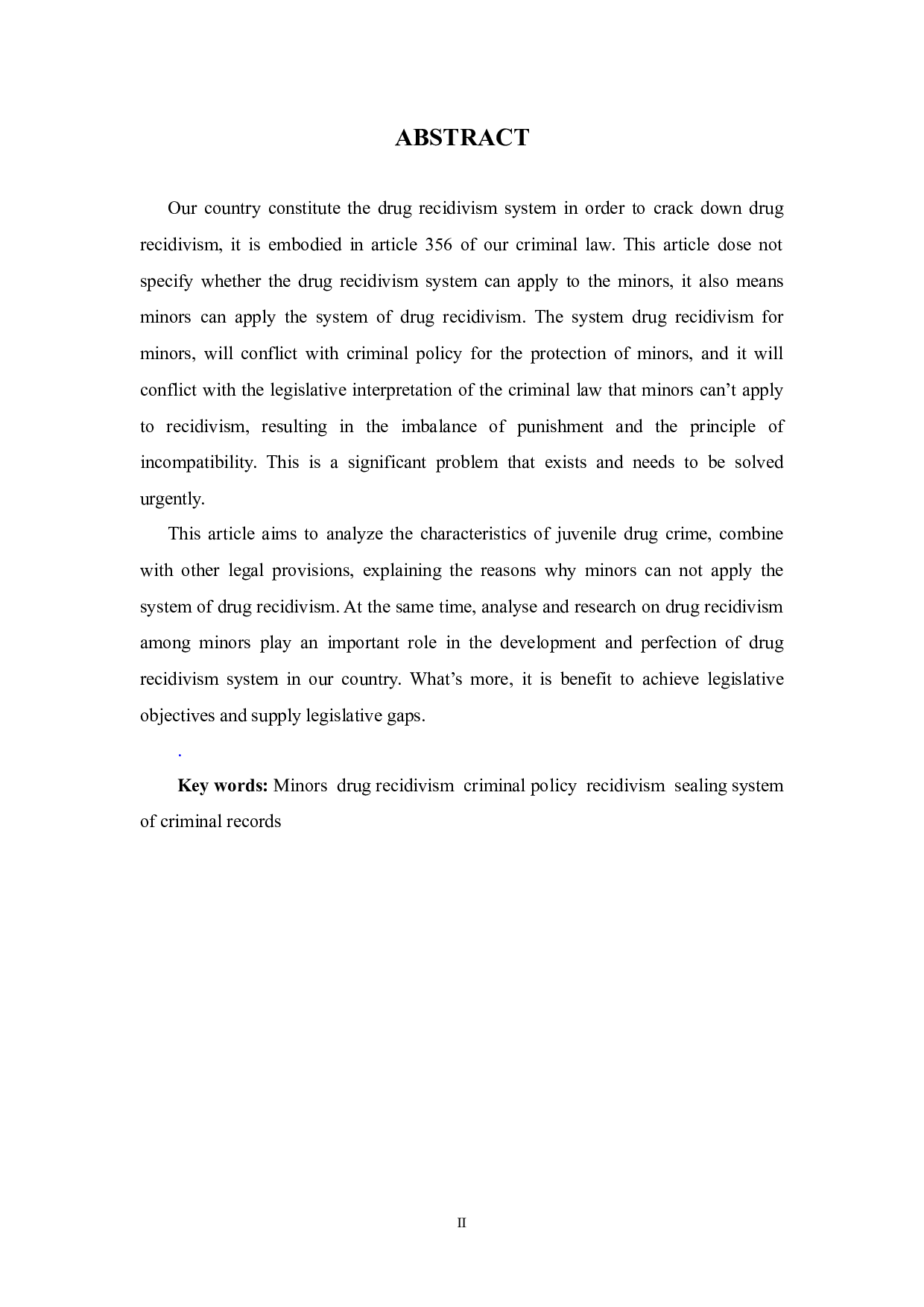 未成年人毒品再犯问题之探究-9968字.docx 第2页
