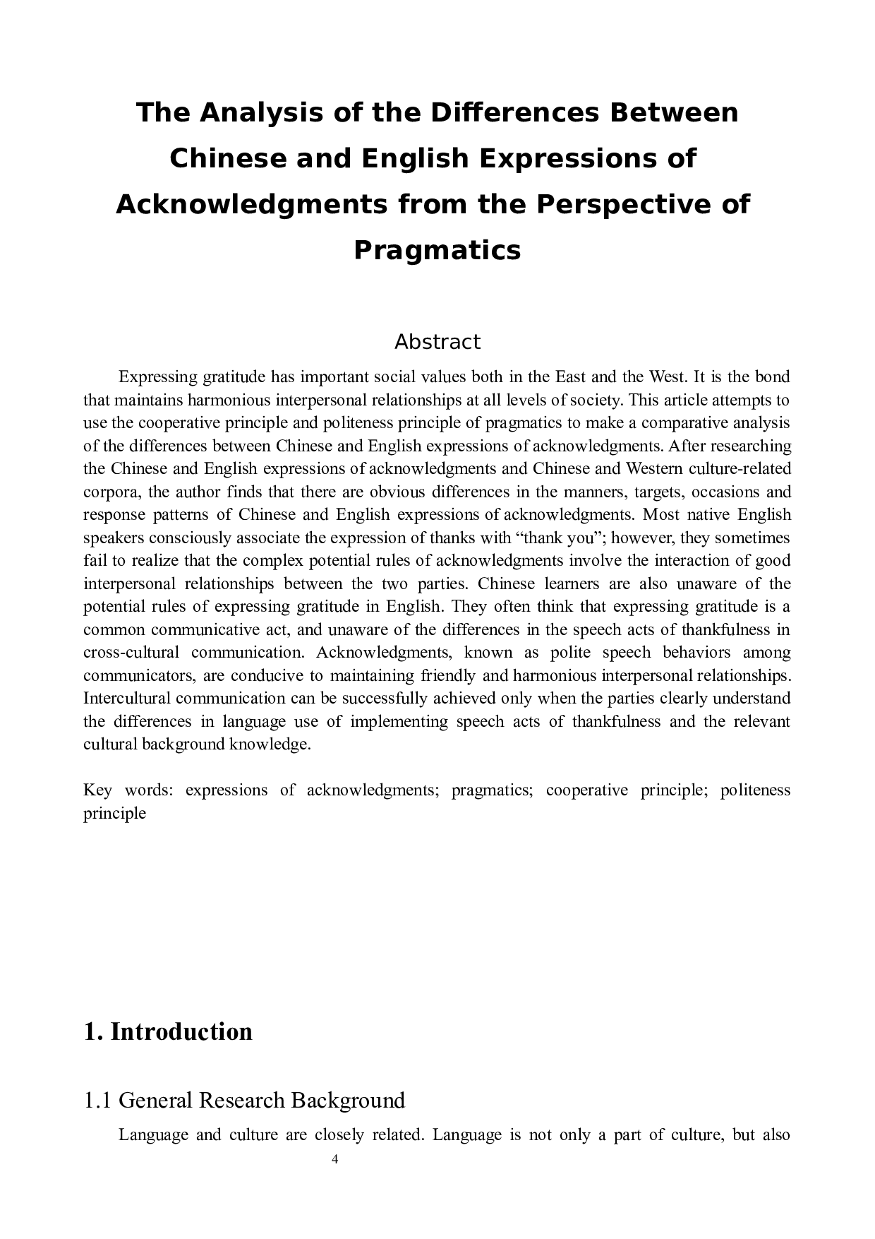 从语用学角度浅析汉英感谢语的使用差异-7597字.docx 第4页