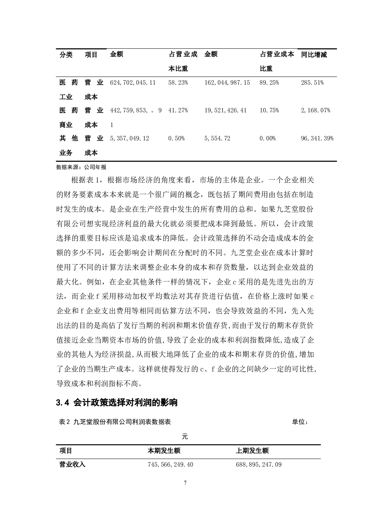 企业会计政策的选择&mdash;以九芝堂股份有限公司为例-8340字.docx 第9页