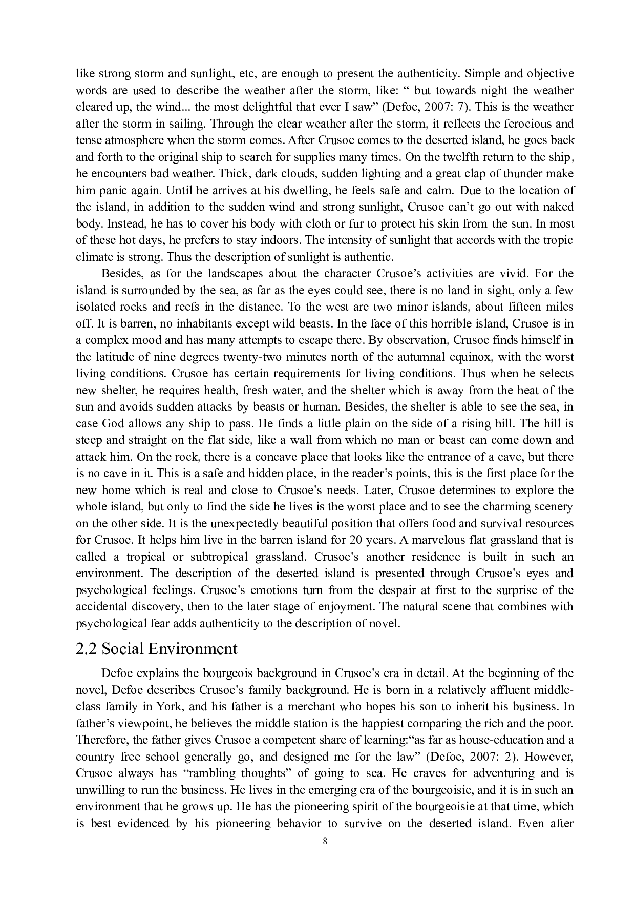 分析现实主义在《鲁滨逊漂流记》环境描写中的体现-7327字.docx 第9页