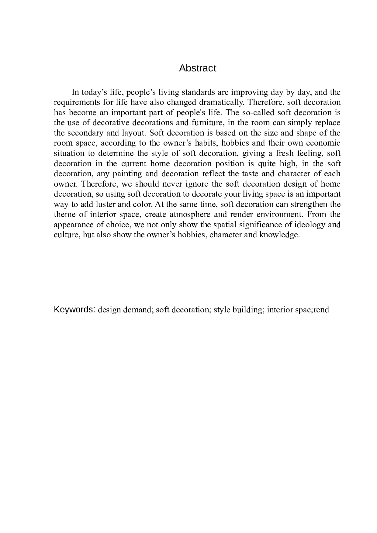 软装饰在室内空间设计中的风格营造-6730字.docx 第3页