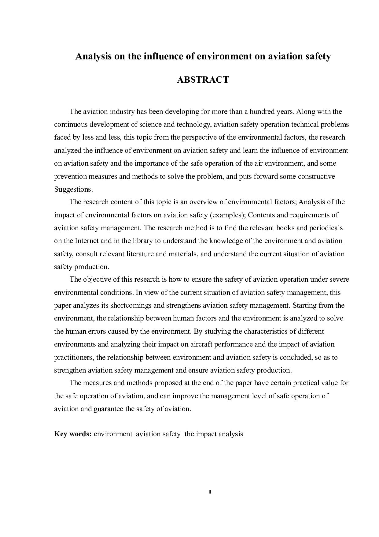 环境对航空安全影响分析-10011字.docx 第2页