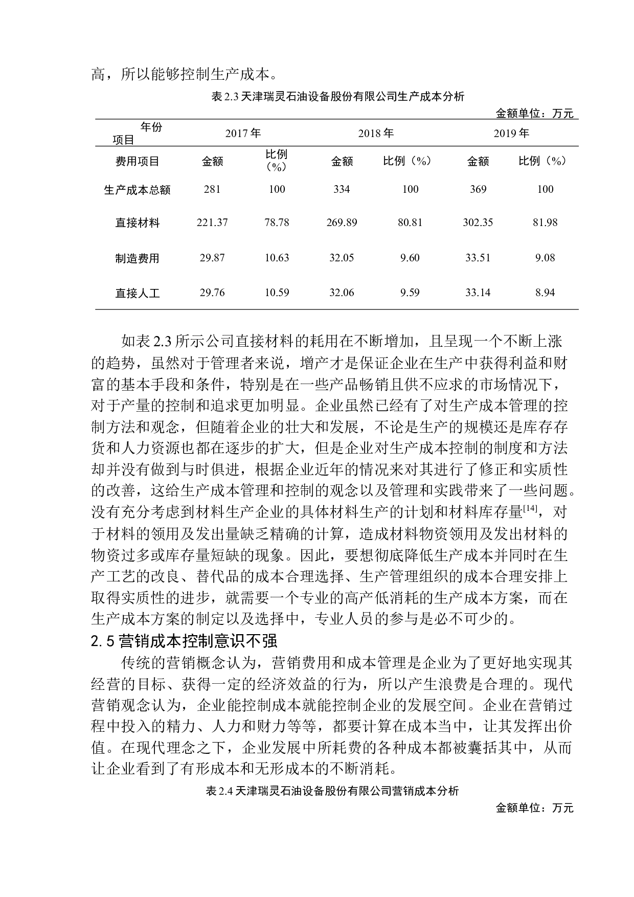 天津瑞灵石油设备股份有限公司成本控制问题研究-10811字.docx 第9页