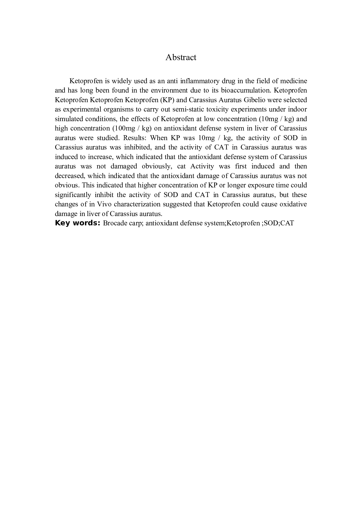 酮洛芬对锦鲫的环境健康风险评价-10141字.docx 第3页