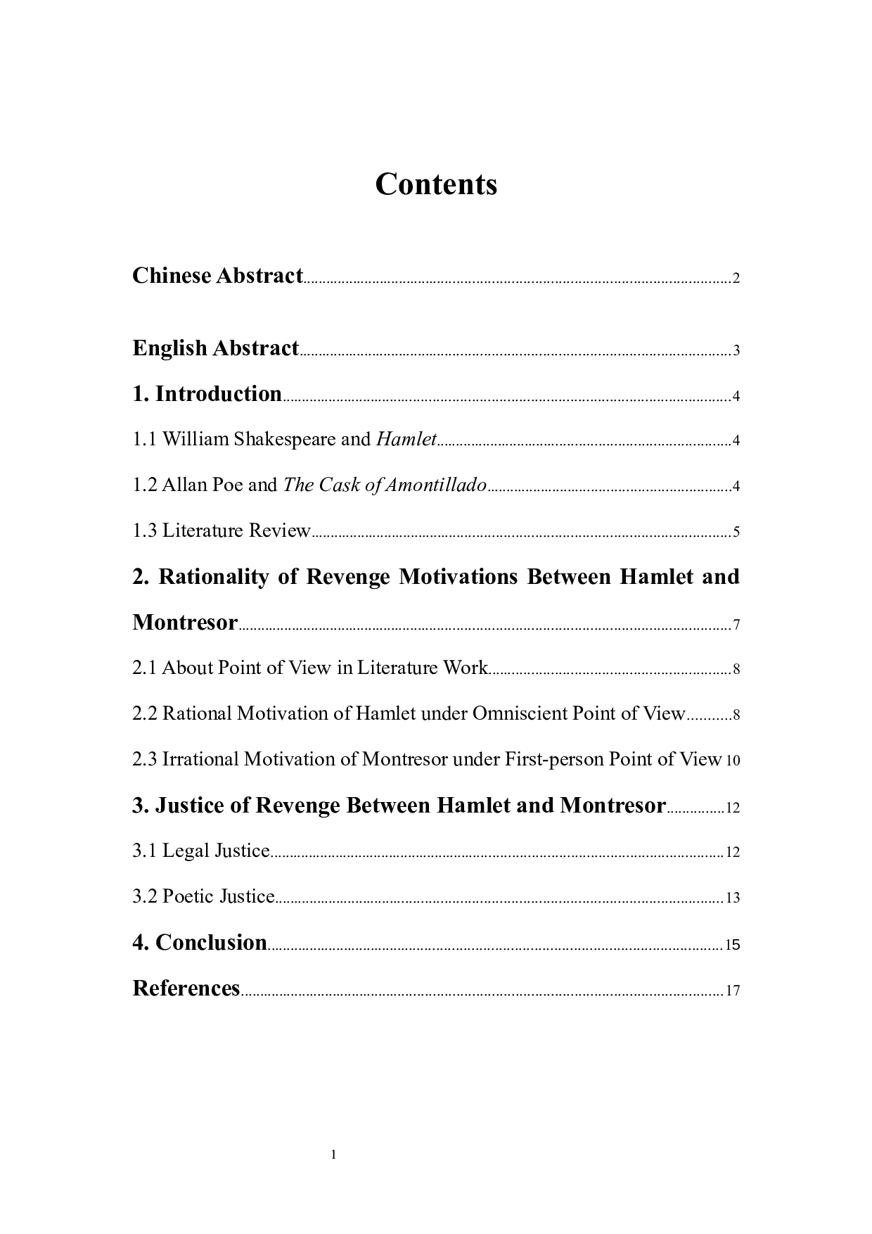 哈姆莱特与蒙特利瑟的对比分析-6700字.docx 第1页