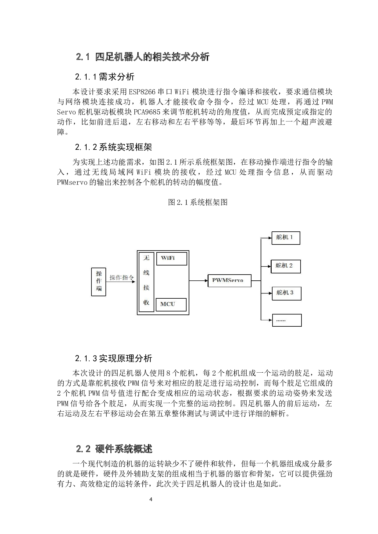 基于ESP8266的四足机器人的设计-13068字.docx 第9页