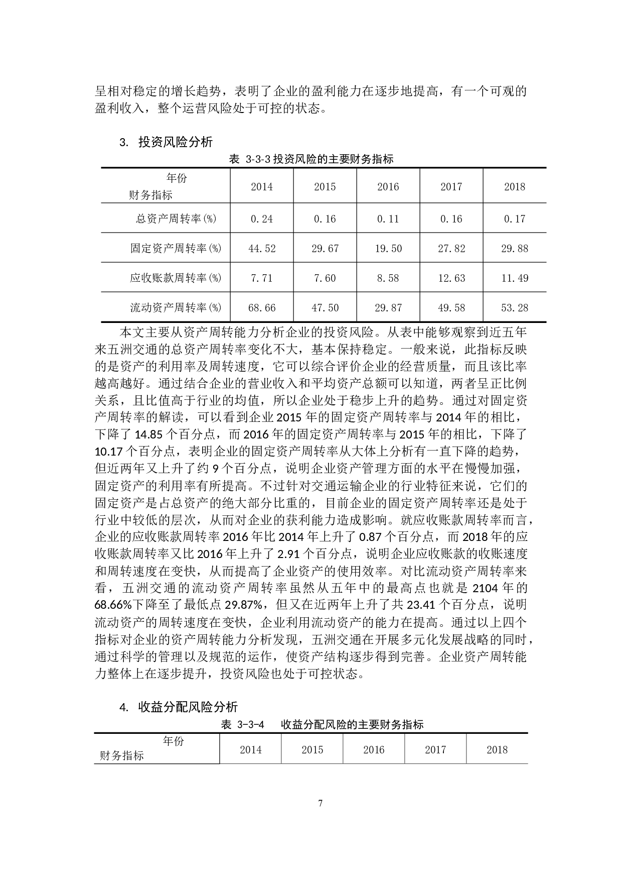 交通运输企业财务风险及其防范的研究&mdash;以广西五洲交通股份有限公司为例-11191字.docx 第10页