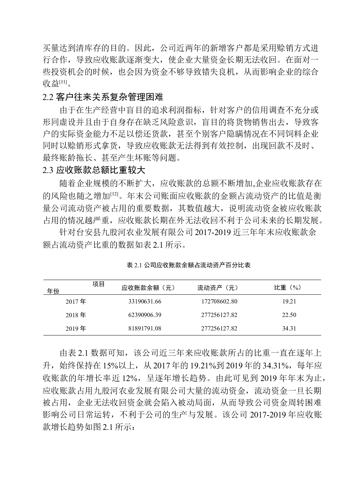台安九股河农业发展有限公司应收账款管理问题探析-10204字.docx 第7页