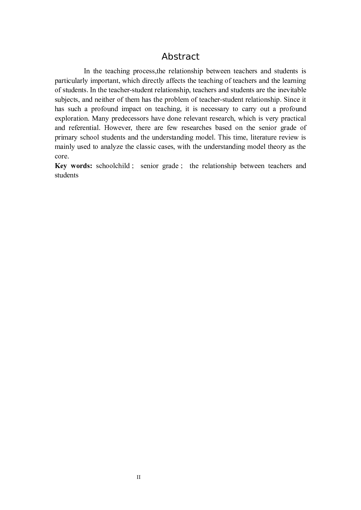 基于体谅模式理论的小学高年级新型师生关系建构研究-9275字.docx 第2页