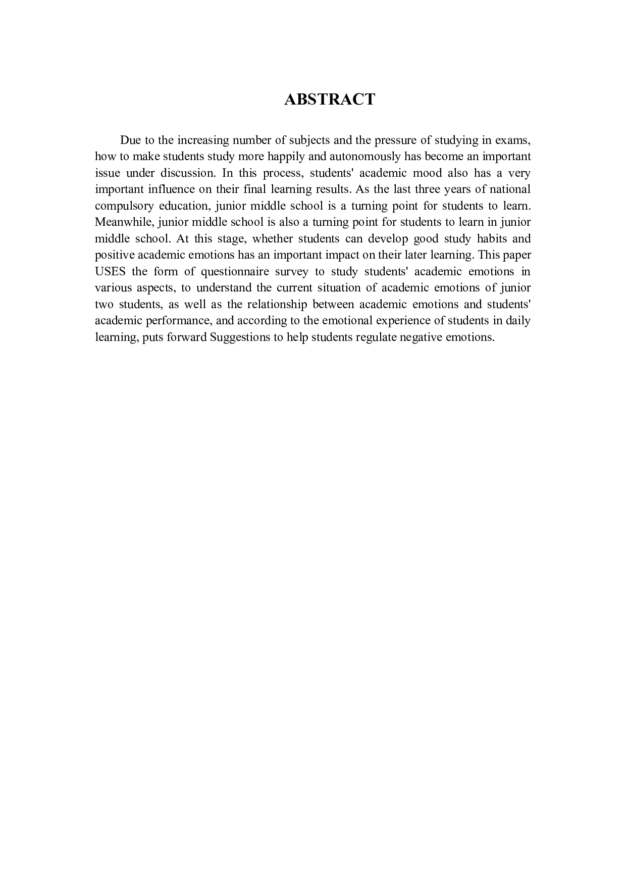 学业情绪对初二年级学生成绩的影响及建议-13744字.docx 第2页