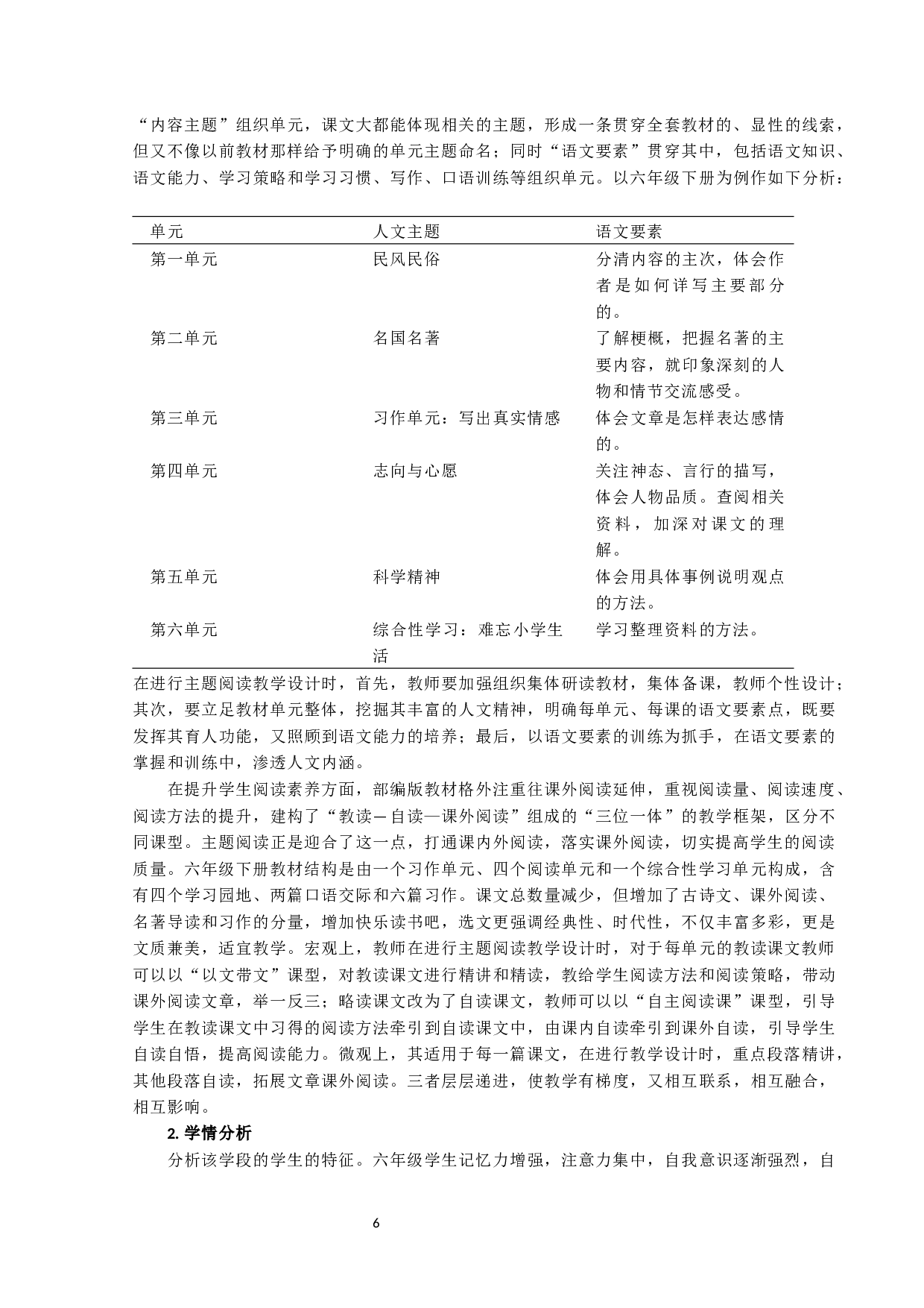 小学高段语文主题阅读教学设计研究-10915字.docx 第6页