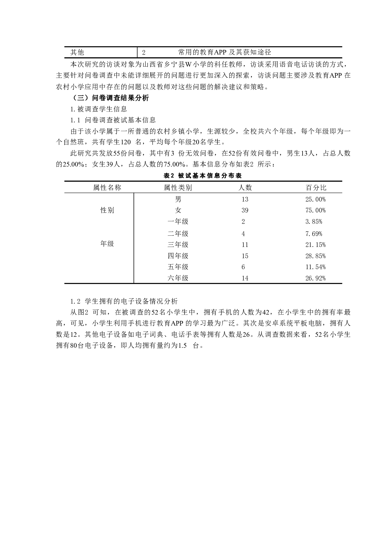 教育APP在农村小学的应用情况研究&mdash;&mdash;以W小学为例-12092字.docx 第5页