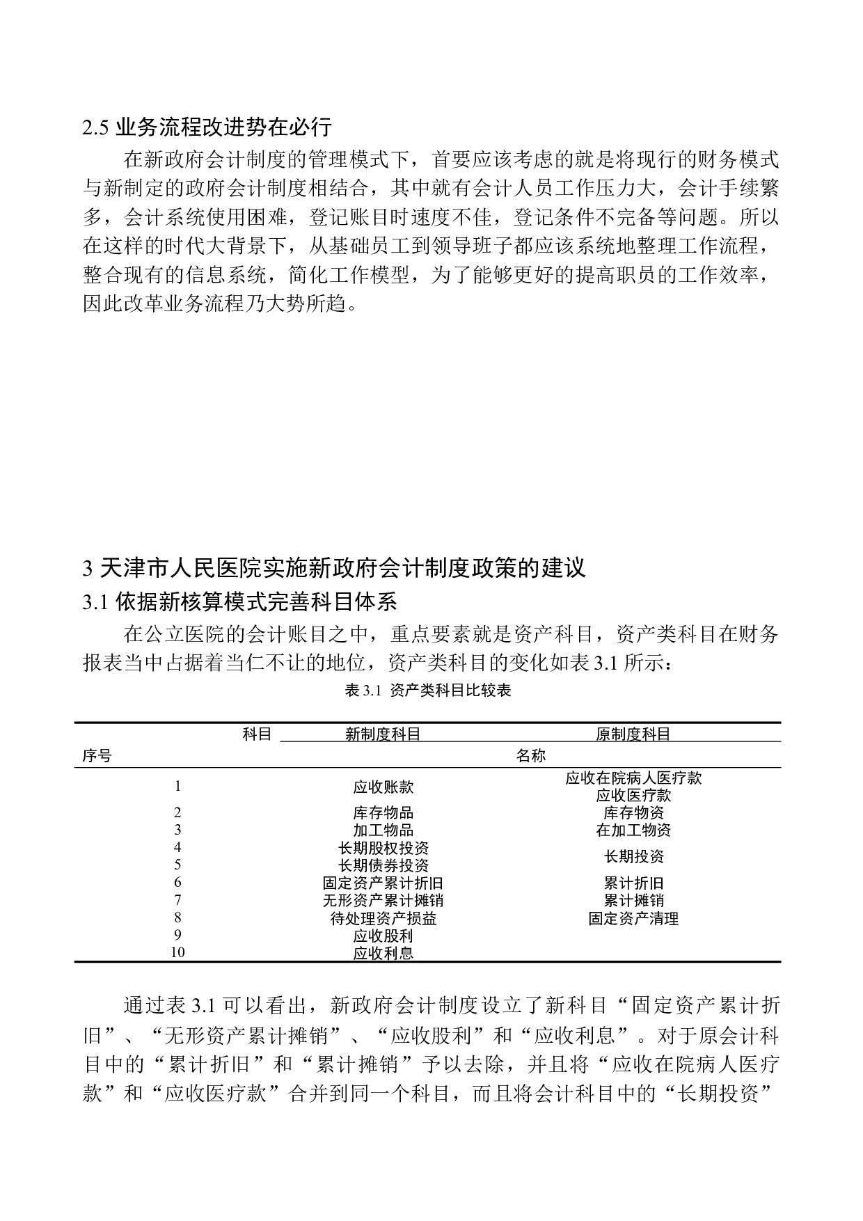 天津人民医院实施新政府会计制度问题研究-11881字.docx 第10页