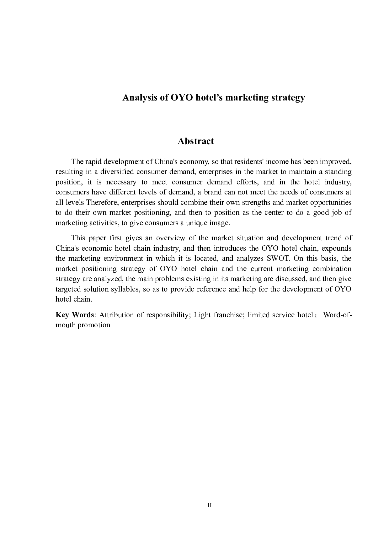 OYO连锁酒店营销策略研究-14083字.docx 第2页