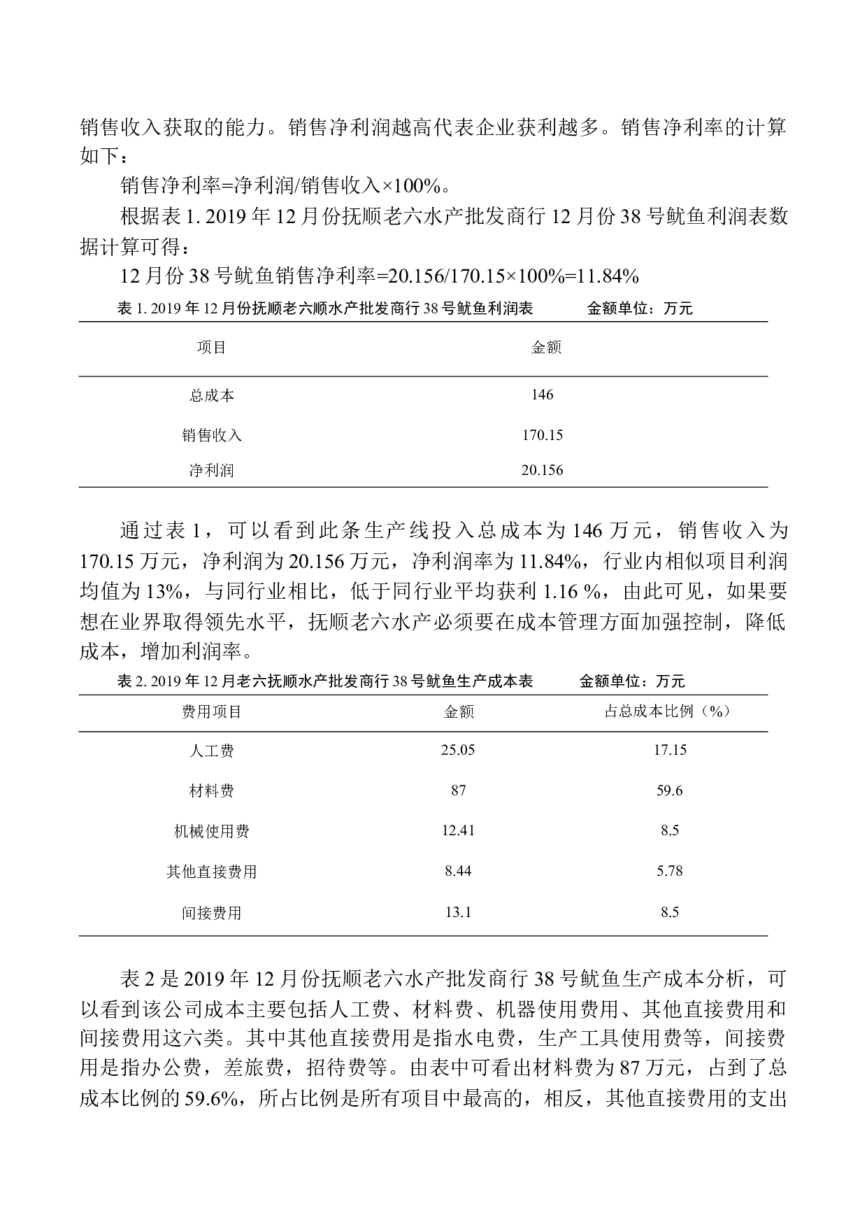 成本管理问题探析&mdash;&mdash;以抚顺老六水产批发商行为例-10837字.docx 第8页