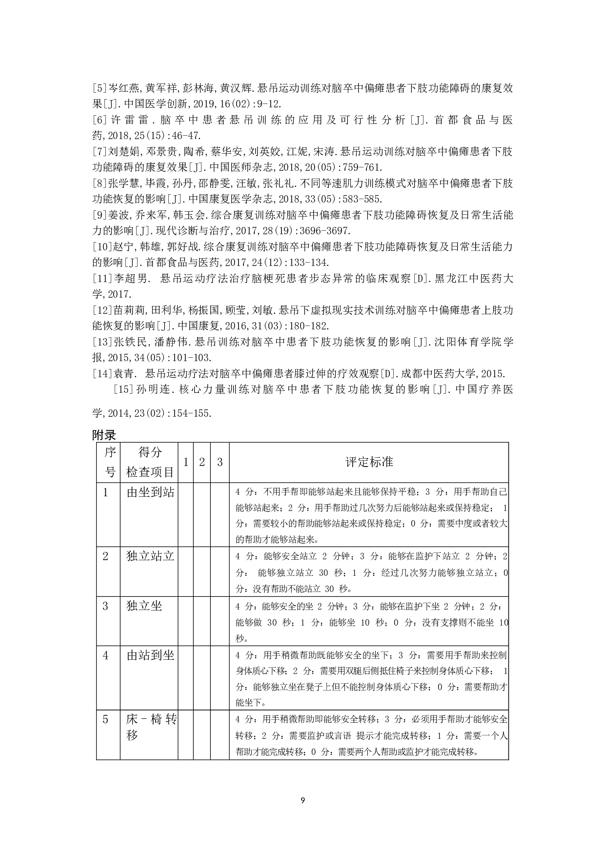 悬吊技术对脑卒中患者步态异常的恢复研究-9397字.docx 第9页