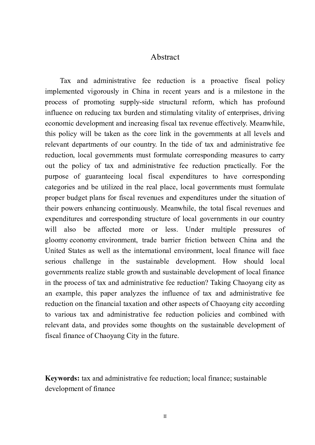 减税降费对朝阳市地方财政的影响-10112字.docx 第3页