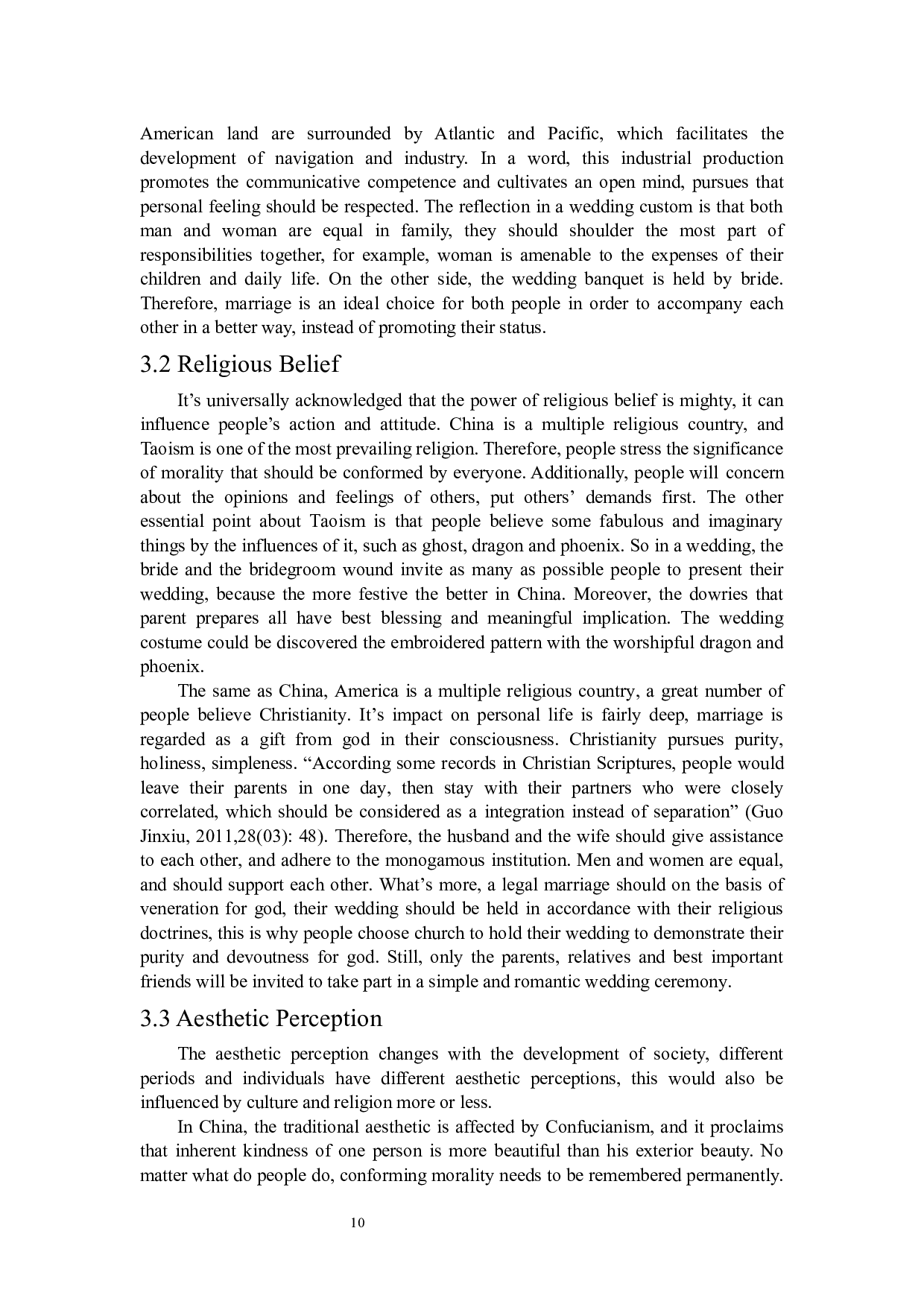 中美婚俗差异及形成原因-4860字.docx 第10页