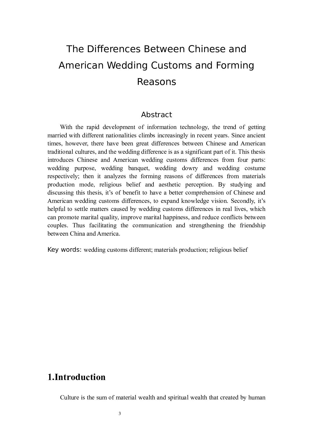 中美婚俗差异及形成原因-4860字.docx 第3页