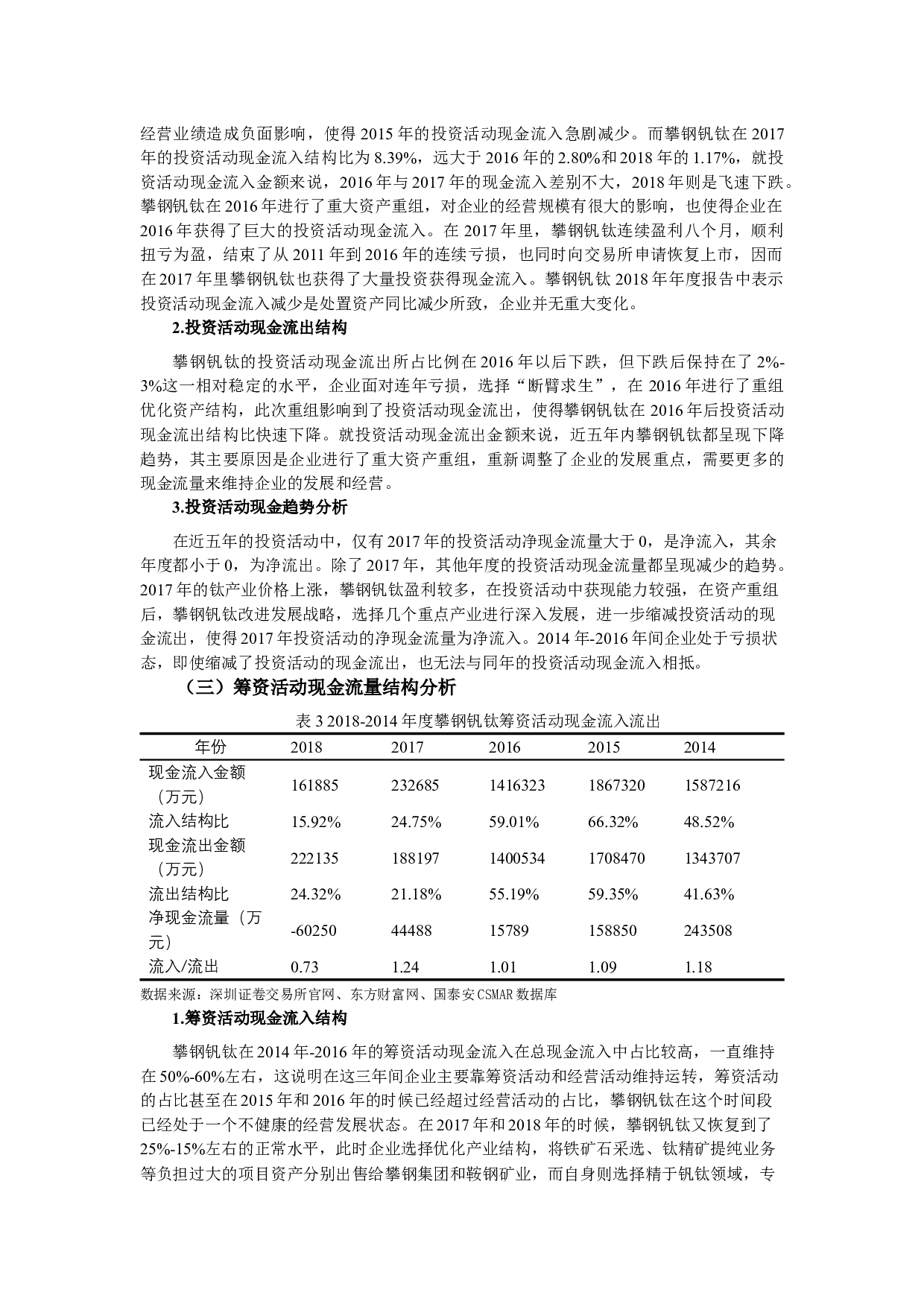 攀钢集团钒钛资源股份有限公司现金流量质量分析-10079字.docx 第4页