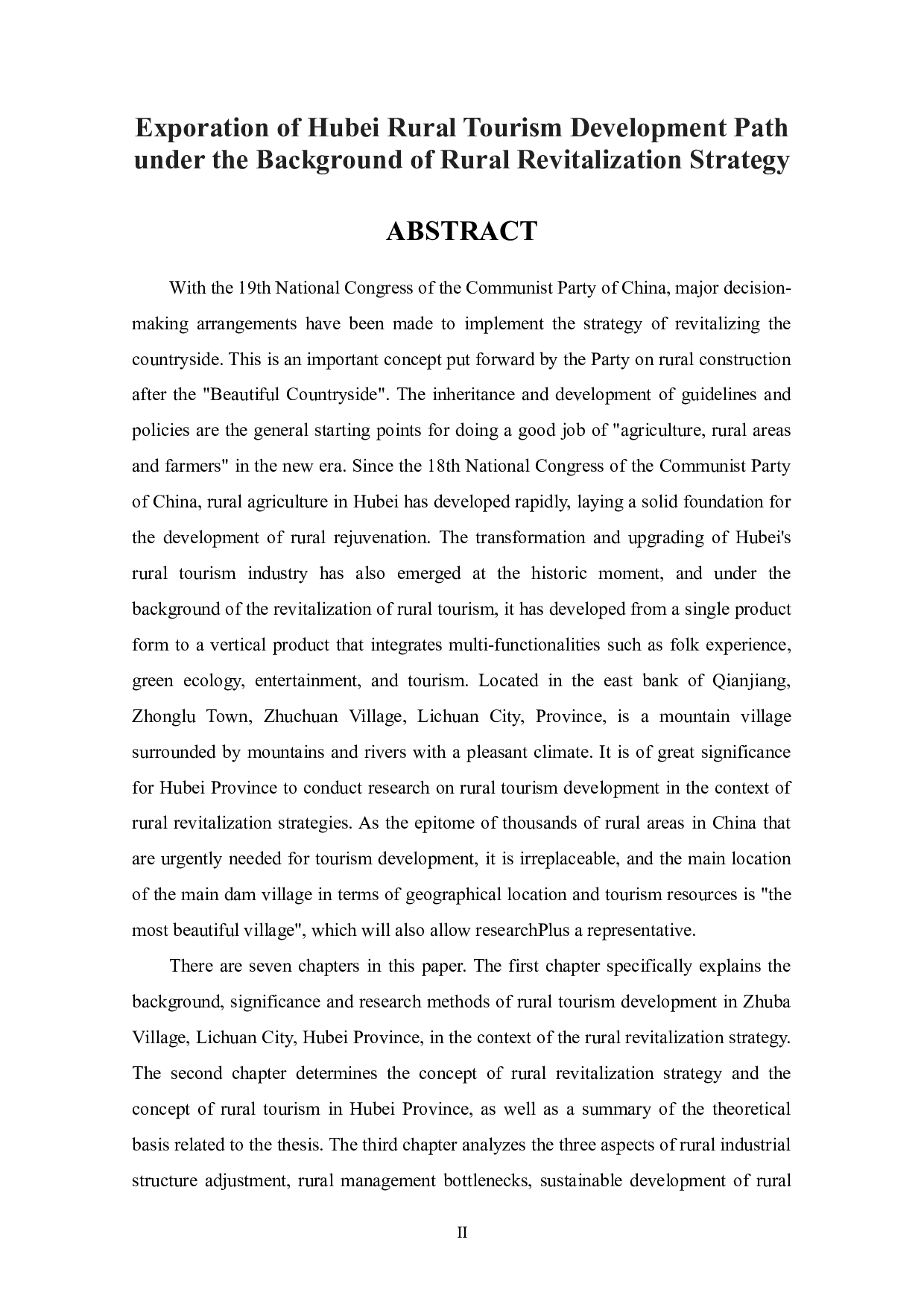 乡村振兴战略背景下湖北乡村旅游发展路径探索-13418字.docx 第2页