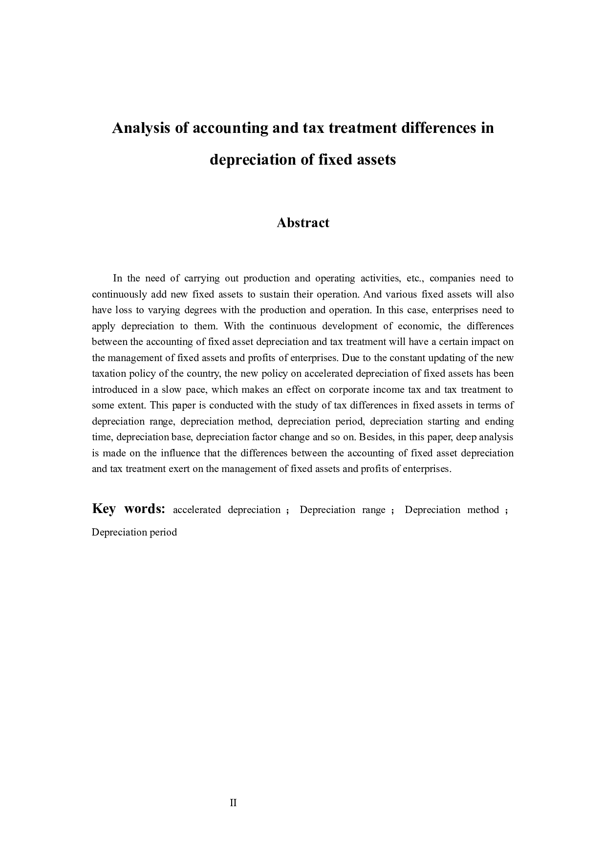 浅析固定资产折旧的会计与税务处理差异-9898字.docx 第2页