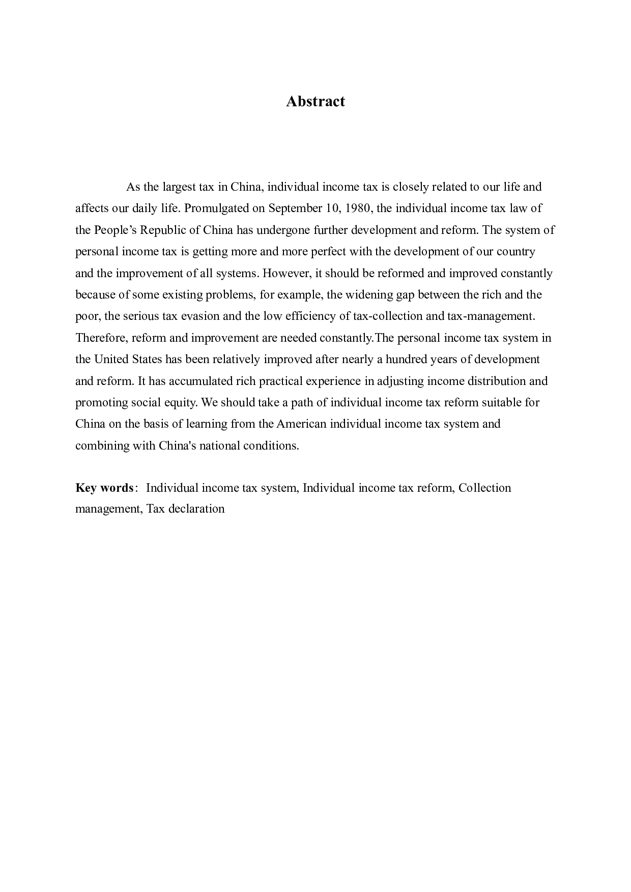 美国个人所得税制度对我国个税改革的启示研究-11074字.docx 第2页