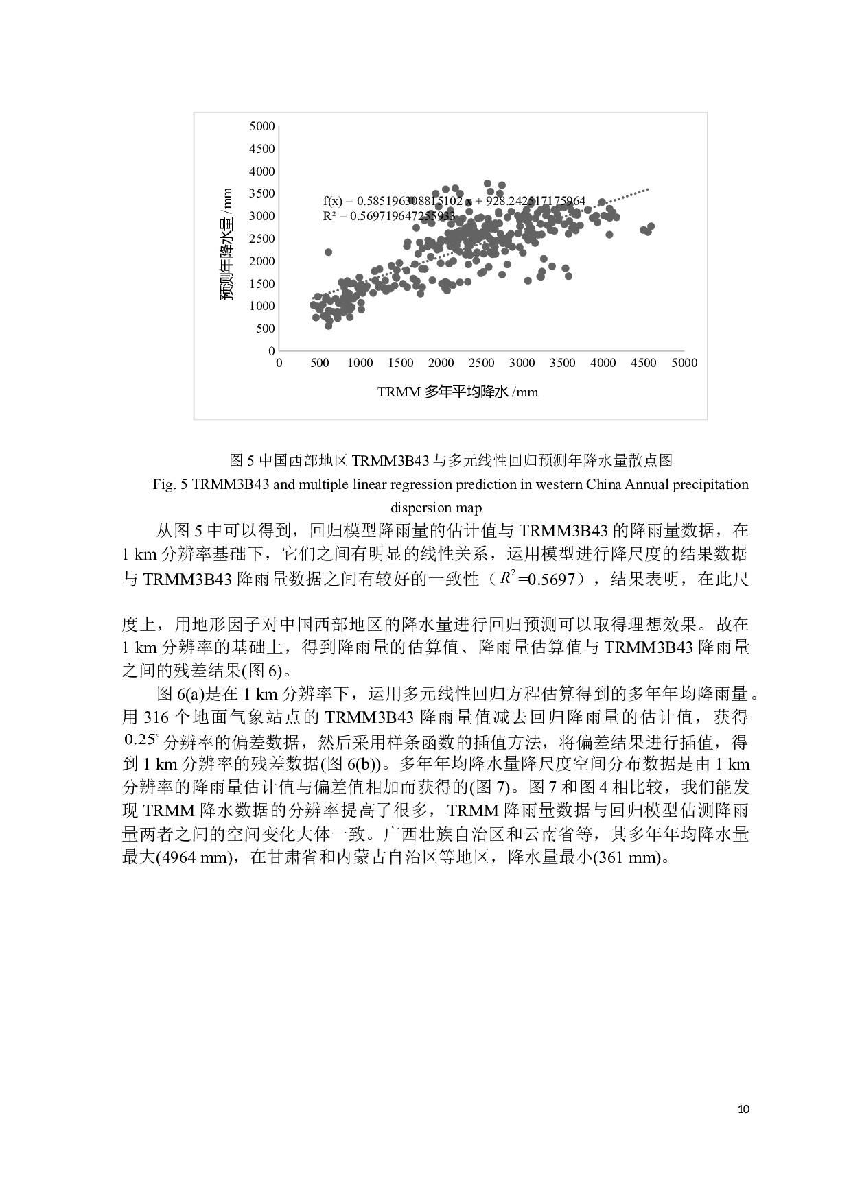 考虑地理因素和局部高程因素对西部地区降水资料降尺度影响-9405字.docx 第10页