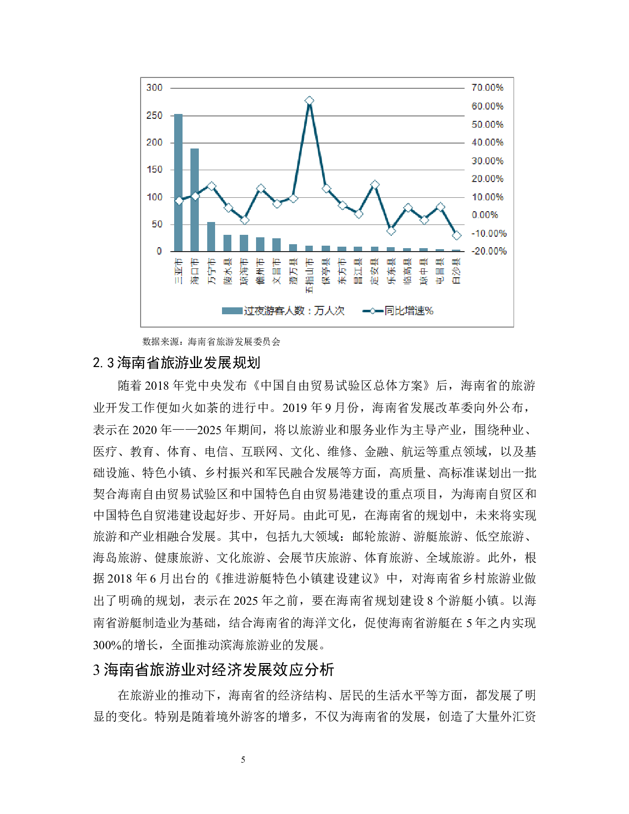 海南省旅游业对于经济发展效应的分析.docx-7943字.docx 第5页