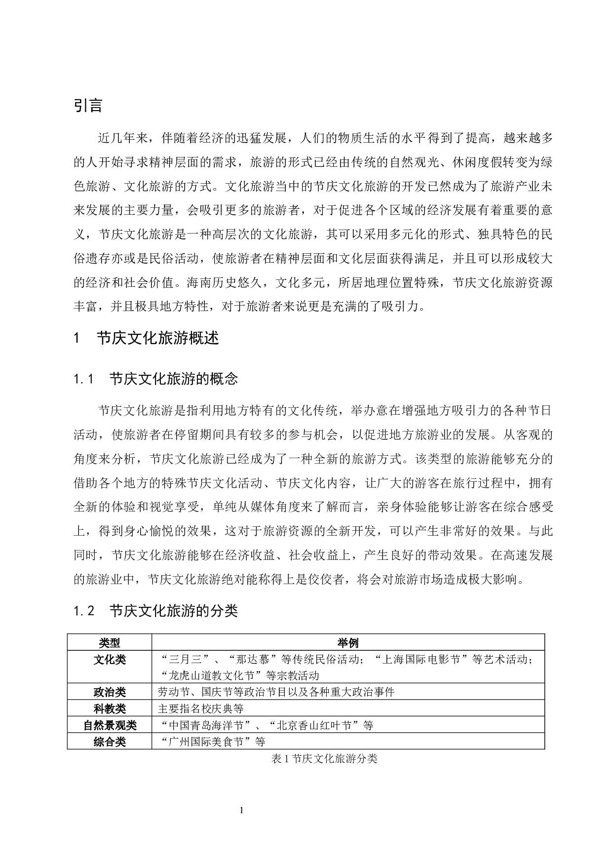 海南节庆文化旅游开发研究&mdash;&mdash;以海南公期为例-9481字.docx 第5页