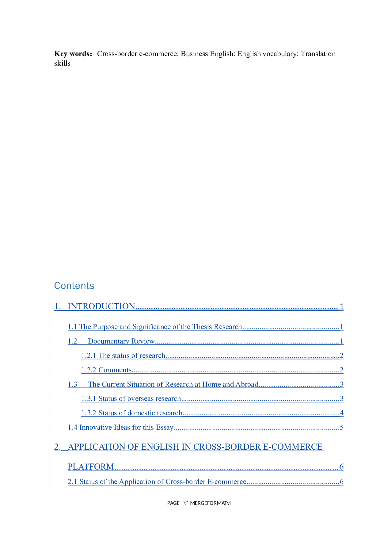 跨境电商平台中英语词汇特点及翻译-6632字.docx 第6页