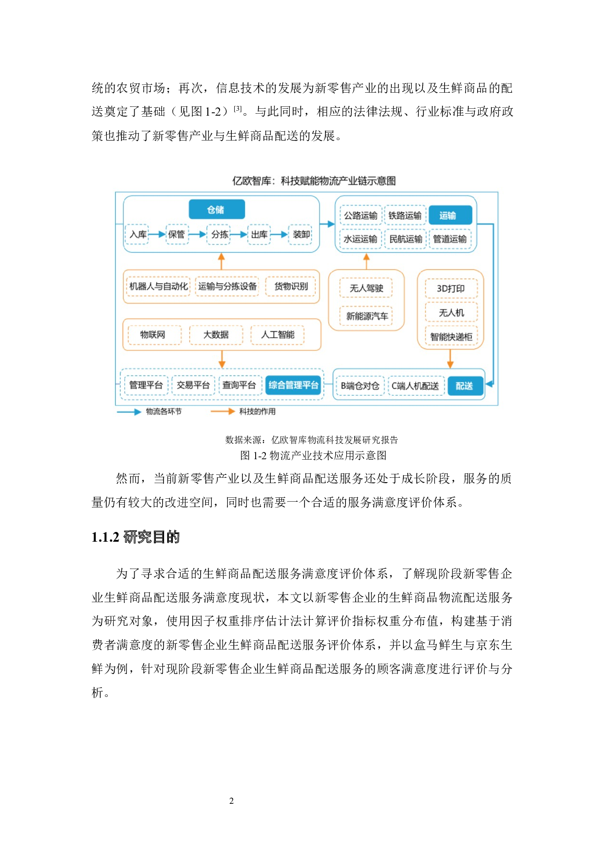 新零售企业生鲜商品配送服务满意度评价研究-16492字.docx 第7页