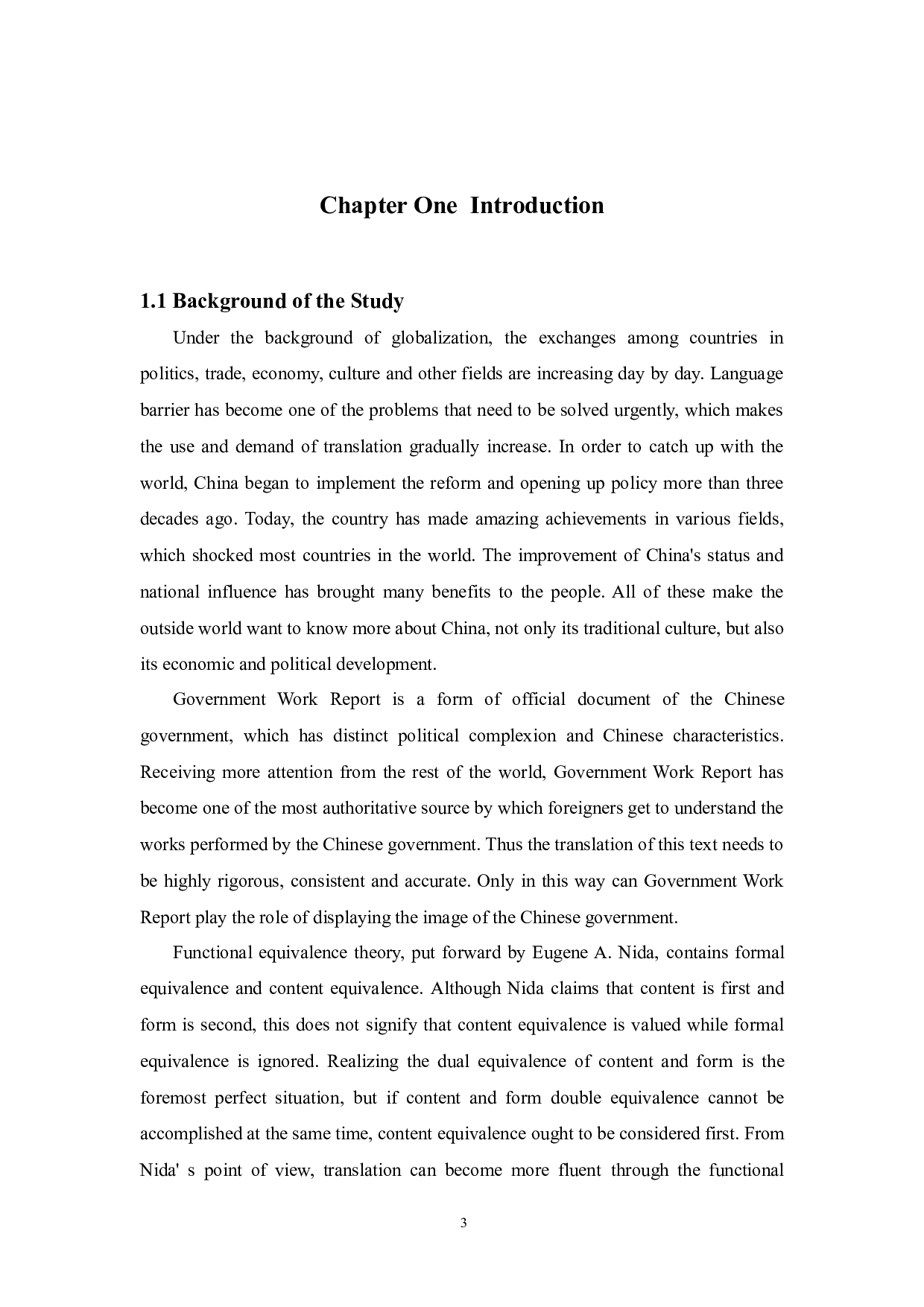 OnTranslationofGovernmentWorkReportfromthePerspectiveofFunctionalEquivalence-4795字.docx 第3页