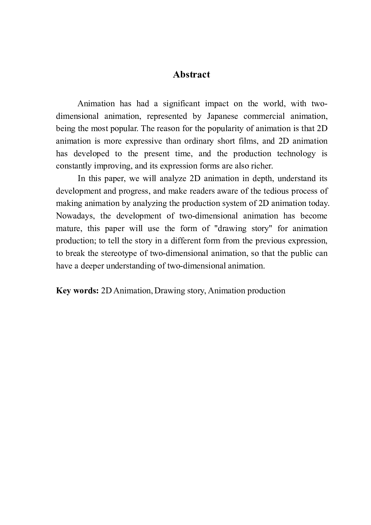 二维动画在故事短片创作中的应用与研-628字.pdf 第2页